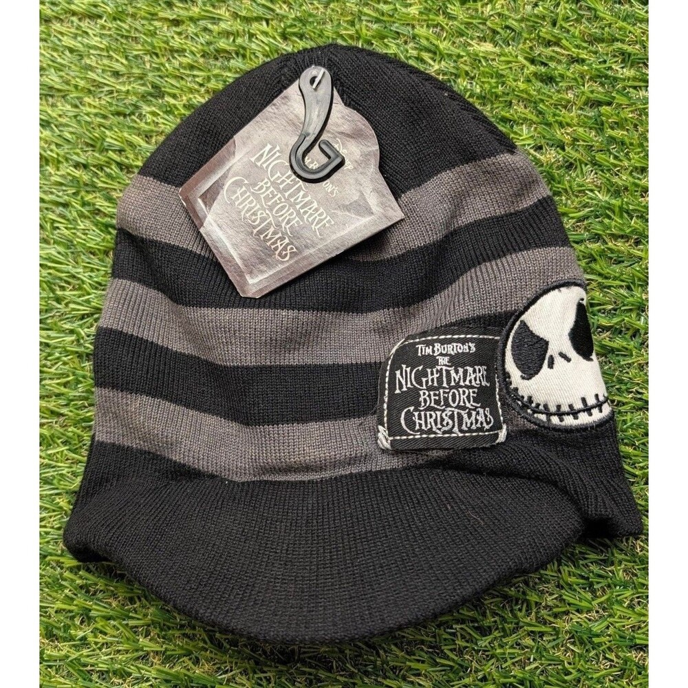 New Disney The Nightmare Before Christmas Striped Beanie Hat